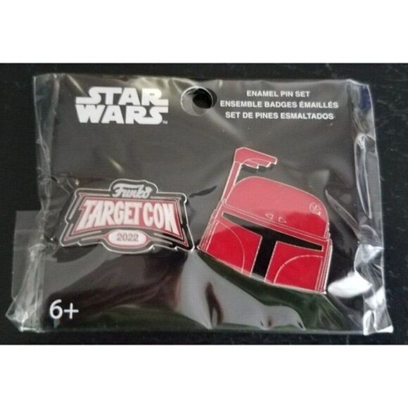 Star Wars Boba & Logo 2 Pc Set POP! Enamel Metal Pins - Picture 1 of 5